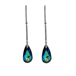 Серьги с кристаллами Swarovski