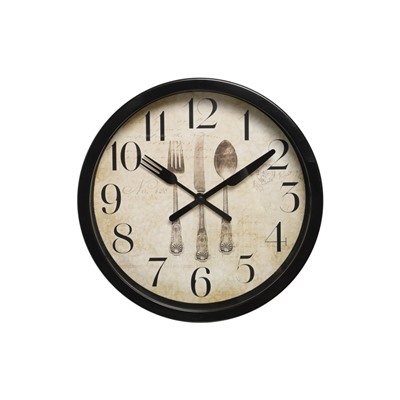 Часы настенные «Сервировка», серия: Кухня, плавный ход, d=20 см