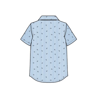 Сорочка текстильная для мальчиков (regular fit)