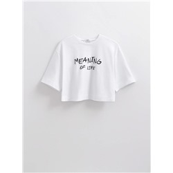 Футболки CONTE LD 2715 Укороченная футболка из хлопка с рисунком