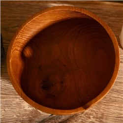 Миска, 15×15×7 см, тиковое дерево