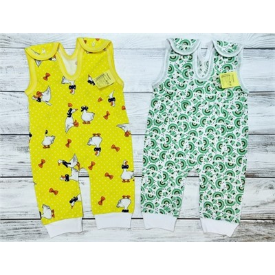 Ползунки цветные на кокетке (кулирка)