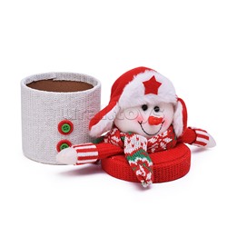 Новогоднее украшение "Снеговик" 19 см.