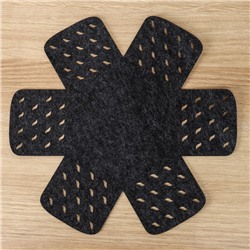 Салфетки - вкладыши для посуды Доляна «Грэй», 2 шт., 38×38 см