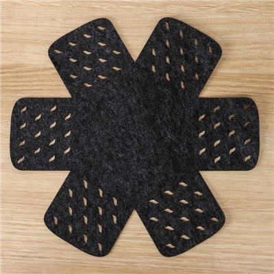 Салфетки - вкладыши для посуды Доляна «Грэй», 2 шт., 38×38 см