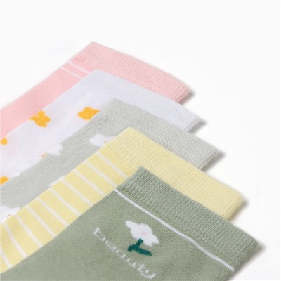 Носки женские KAFTAN Spring, набор 5 пар, размер 36-40 (23-25 см)