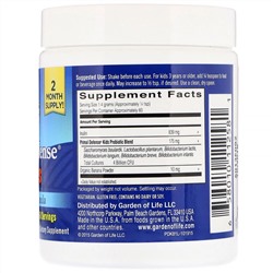 Garden of Life, Kids, Primal Defense, пробиотическая формула, с натуральным банановым вкусом, 81 г (2,9 унции)