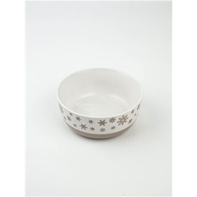 Тарелка новогодняя суповая «Снежная сказка», 15×7 см, 700 мл, ручная работа