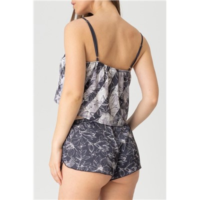 Пижама Hot Story Spring melody (топ _ шорты) (Черный)