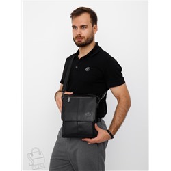 Сумка мужская кожаная 7618Z black Zinimsk в Новосибирске