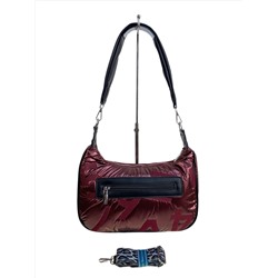 Сумка из болоньи  через плечо, цвет бордовый