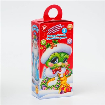 Подарочная коробка Новогодняя Сюрприз «Сладкая парочка» с игрой и анимацией 11×6×21 см