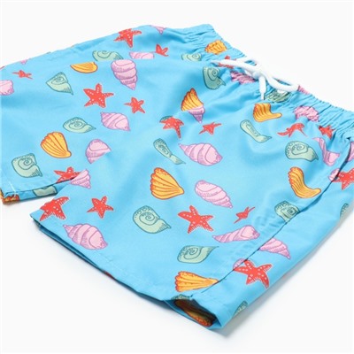 Купальные трусы детские MINAKU «Ракушки», рост 122-128 см