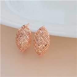 Серьги ювелирная бижутерия коллекция "Дубай" покрытие позолота с алмазной гранью, арт.213.462