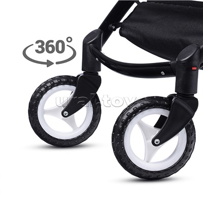 Коляска для кукол металлическая, цвет черно-зеленый, в пакете