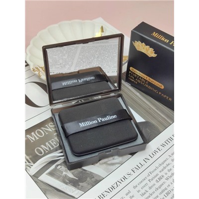 Матирующий салфетки против жирного блеска в футляре с зеркалом, Уголь, 100 шт.