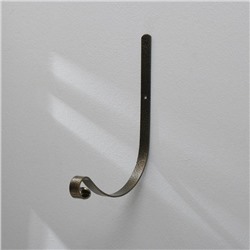 Кронштейн для кашпо, кованый, 19 см, металл, бронзовый