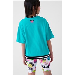 Брюки трикотажные для девочек (легинсы укороченные), 2 пары в комплекте PLAYTODAY, 1240218