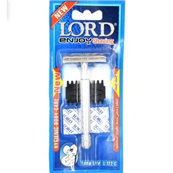 Станок для бритья Классический Т-образный Lord L-122 C HYGIENIC BODY CARE Металл c головкой закрытого типа (+1 лезвие) (Египет)
