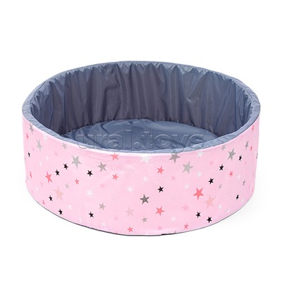 Сухой бассейн "Розовые звезды" (100см х 30см)