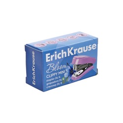 Степлер №24/6, 26/6 ErichKrause Clippy Mini Pastel Bloom, мини, до 15 листов, МИКС