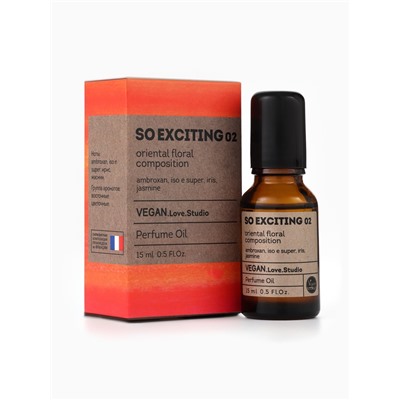 Парфюмерное масло женское VEGAN.Love.Studio So Exciting 02, 15 мл (по мотивам Molecules Escentric 02 (Escentric Molecules)
