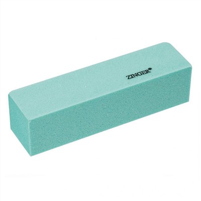Zinger Бафик для шлифовки ногтей 4-х сторонний / Classic EK-111, 120 грит, зеленый 3977
