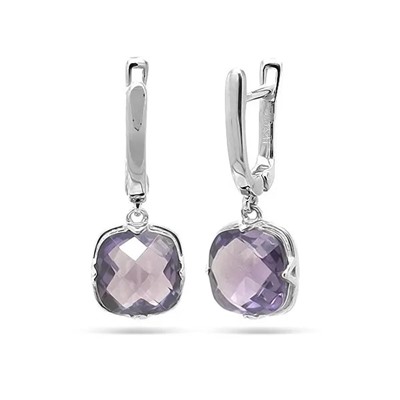 Серьги из серебра синт.александрит, Фурианте