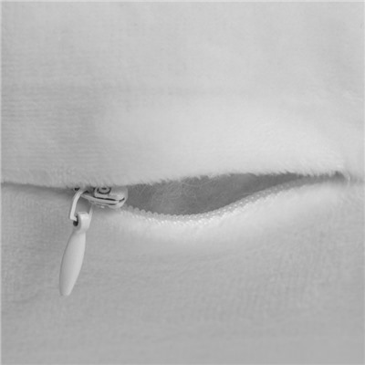 Подушка декоративная «Этель. Облачко белая», 48×38 см, велюр