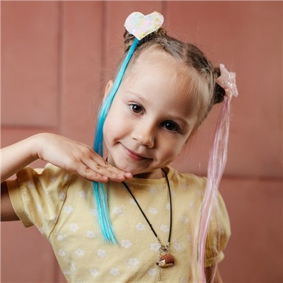 Прядь для волос на заколке «Звездочка» 20 см, My Little Pony