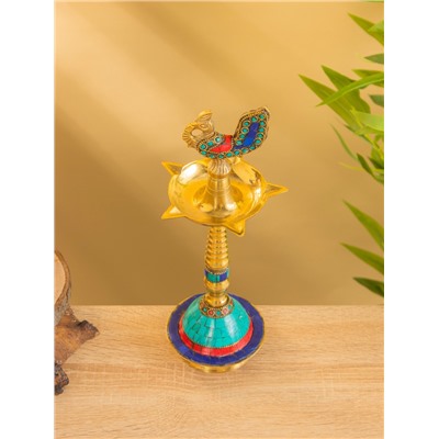 Подставка под благовония «Павлин», 11×11×29.5 см, латунь