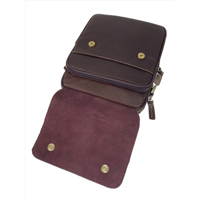 Сумка мужская из натуральной кожи, цвет коричневый