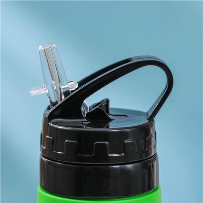 Бутылка для воды «Сайли», 450 мл (корпус из силикона), цвет МИКС