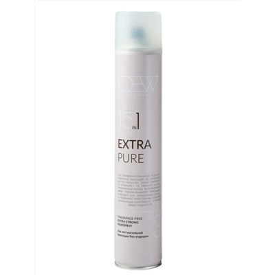 DEW Professional Лак для волос экстрасильной фиксации без отдушки / Extra Pure, 500 мл 27961