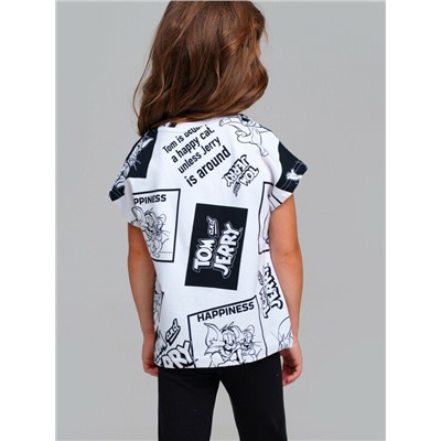 Фуфайка трикотажная для девочек (футболка)