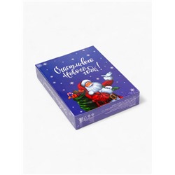 Адвент календарь с мёдом «Счастливого Нового года», облепиха, кедровые орешки, малина, цитрус, клубника (12 шт. × 30 г)