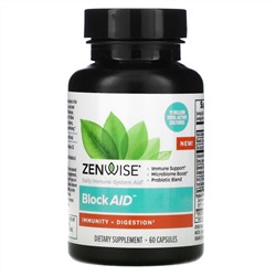 Zenwise Health, BlockAID, Immunity + Digestion, 60 Capsules