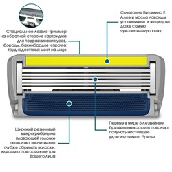 Кассеты для бритвы DORCO PACE-6 PLUS (8 шт.), SXA5080