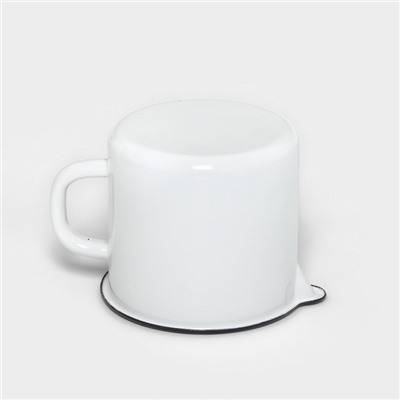 УЦЕНКА Кружка, 1 л, с носиком и крышкой, без деколи, цвет белый