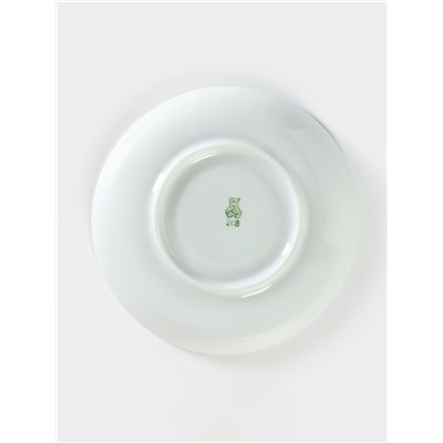 Блюдце Добрушский завод «Гуси», d=15 см, 250 мл, фарфор, белое