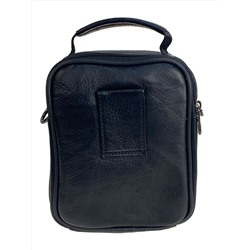 Сумка мужская из натуральной кожи, цвет черный