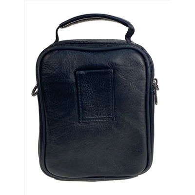 Сумка мужская из натуральной кожи, цвет черный