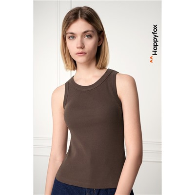 Женская майка-топ в рубчик Happyfox