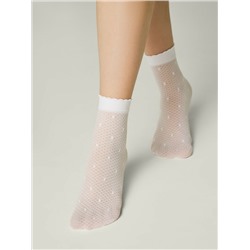 CONTE Тонкие носки в горошек на сетке MONA
