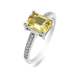 Кольцо из серебра цитрин, Вилора