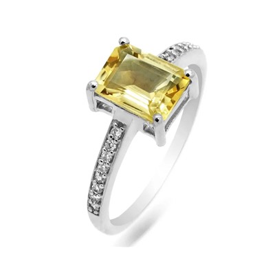 Кольцо из серебра цитрин, Вилора