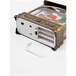 Фигура светодиодная «Дед Мороз» 5.5×14×19.5 см, от батареек 3хААА, музыка, USB, свечение тёплое белое