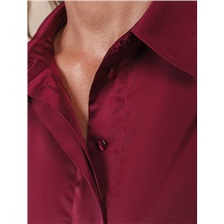 Блузка из сатина с эластаном