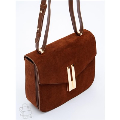 Сумка женская кожаная 1045MF brown Polina&Eiterou