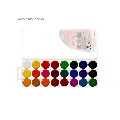 Акварель «Луч. ZOO», 24 цвета, без кисти